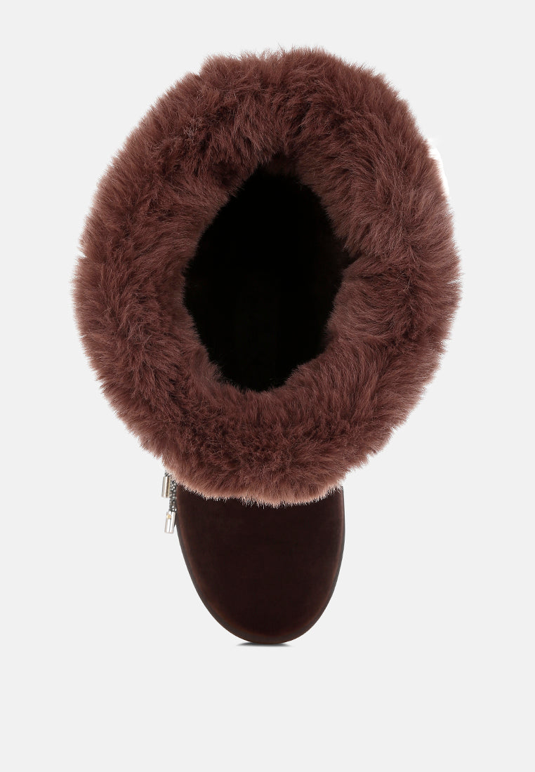 Cute Chic Fur Collar Anti-Skid Winter Snow Boots