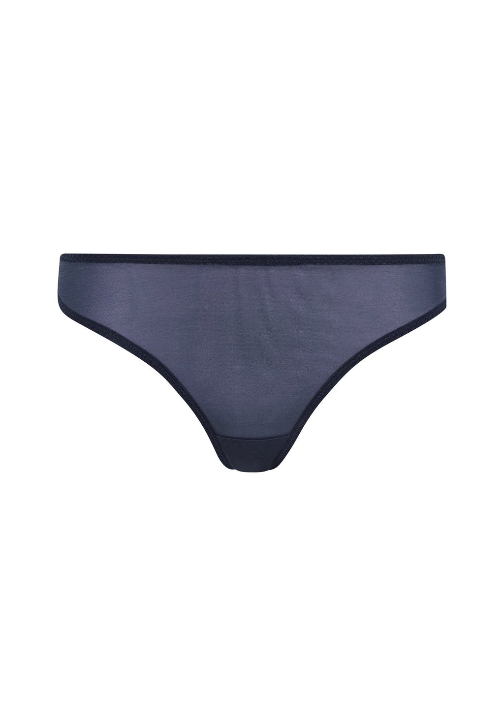 Shadow Blue Sheer Thong Panties