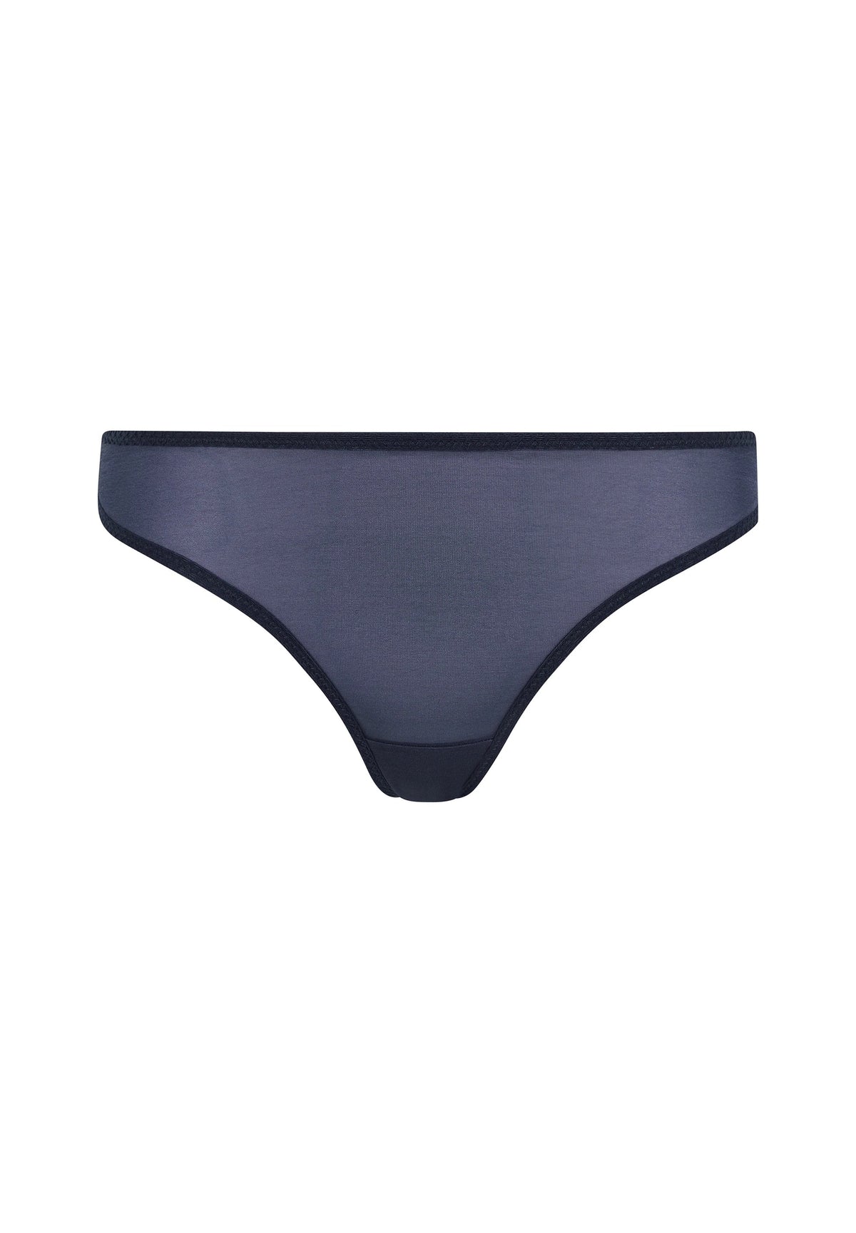 Shadow Blue Sheer Thong Panties