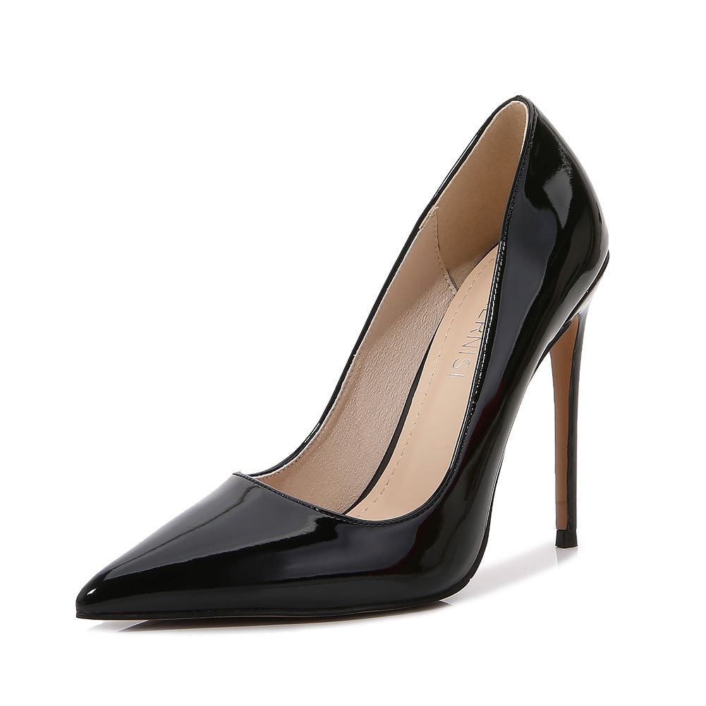 Patent Leather Pointed Stiletto High Heel