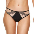 Semi Sheer Embroidered Thong Panty