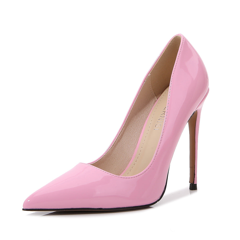 Patent Leather Pointed Stiletto High Heel