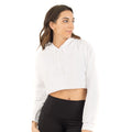 Cropped Fleece Pullover Hoodie