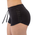Contrast French Terry/Mesh Detail Shorts