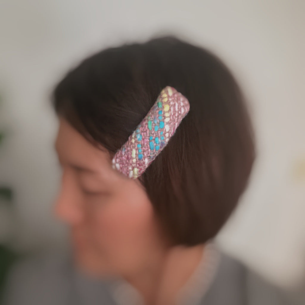 Color Breeze Tweed Hair Clip Set Of 3-2