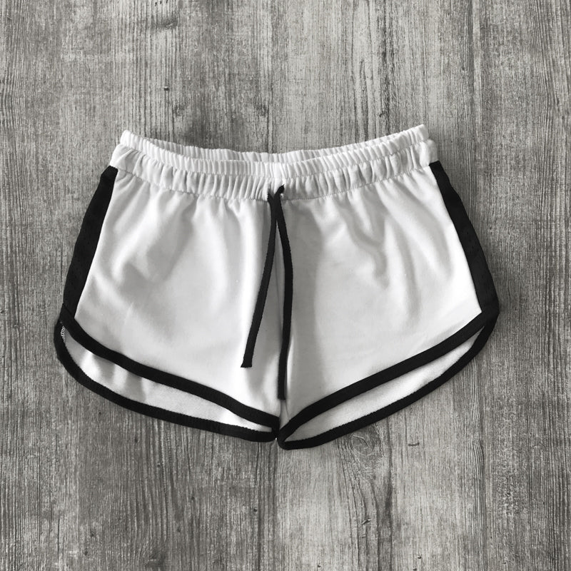 Contrast French Terry/Mesh Detail Shorts