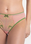 Low-Rise Hibiscus Sheer Brazilian Panty