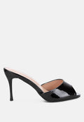 Patent Peep Toe Stiletto Heel Sandals