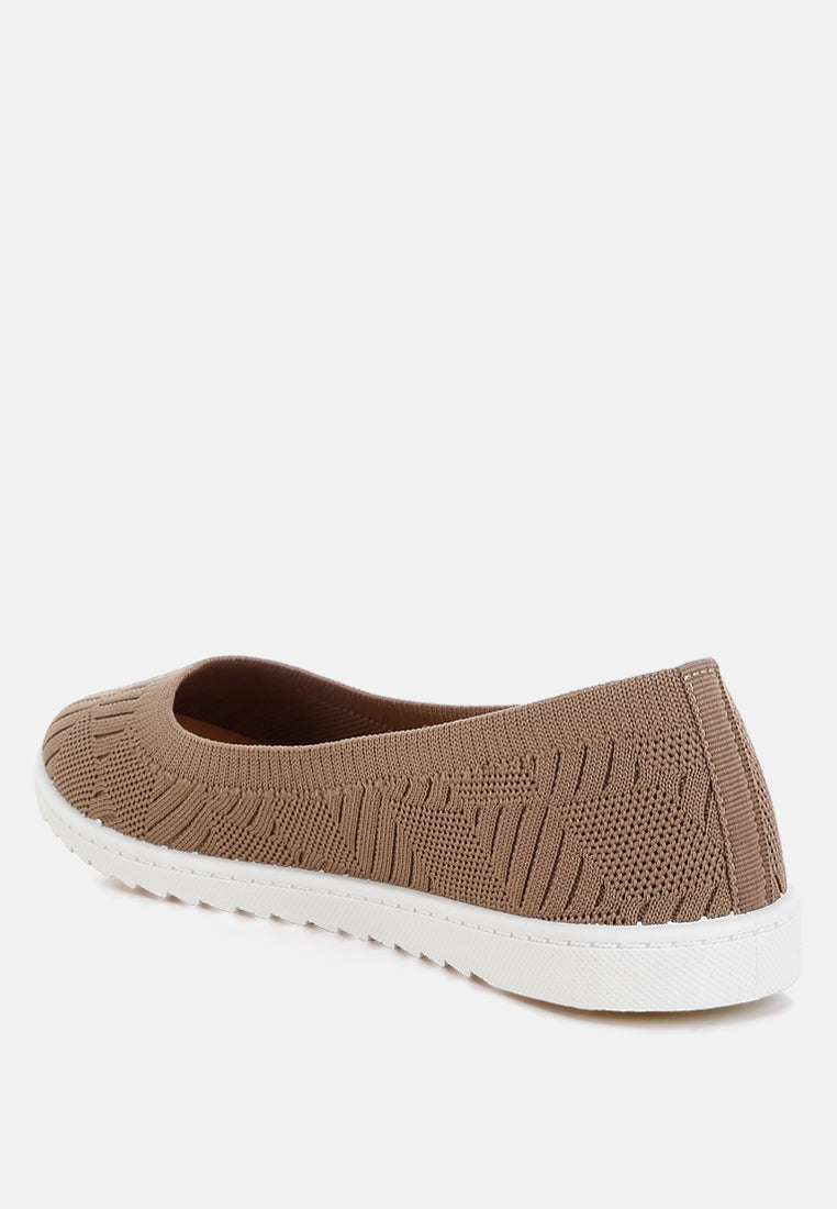 Lubna Knitted Flat Ballet Flats-2