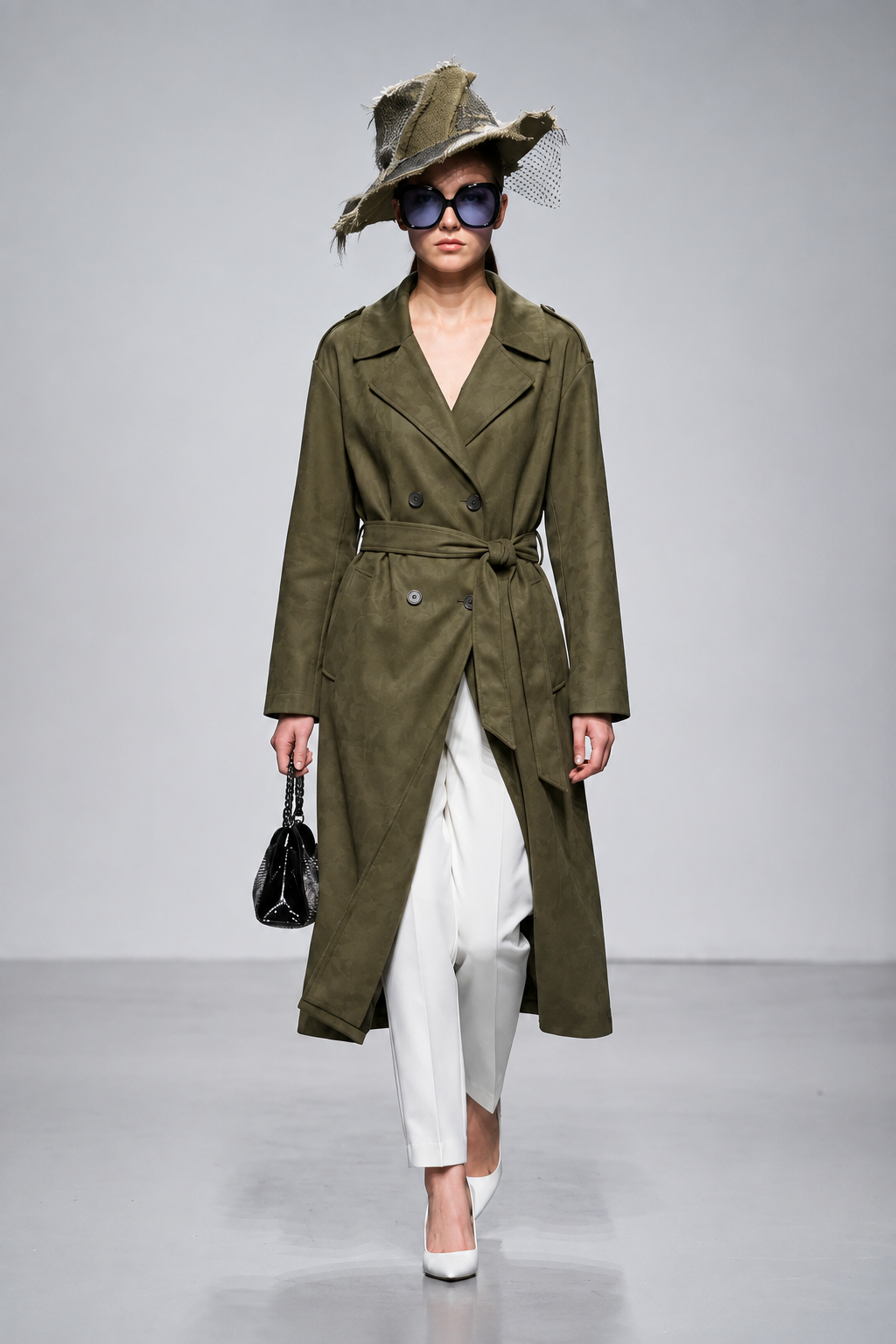 Oversized Belted Trench Coat