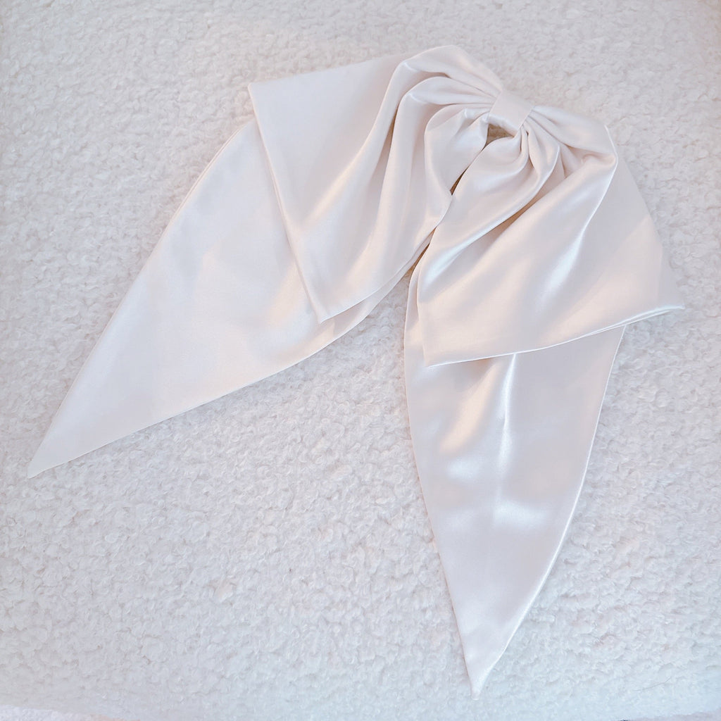 Mighty Bow Bride Hair Clip-0