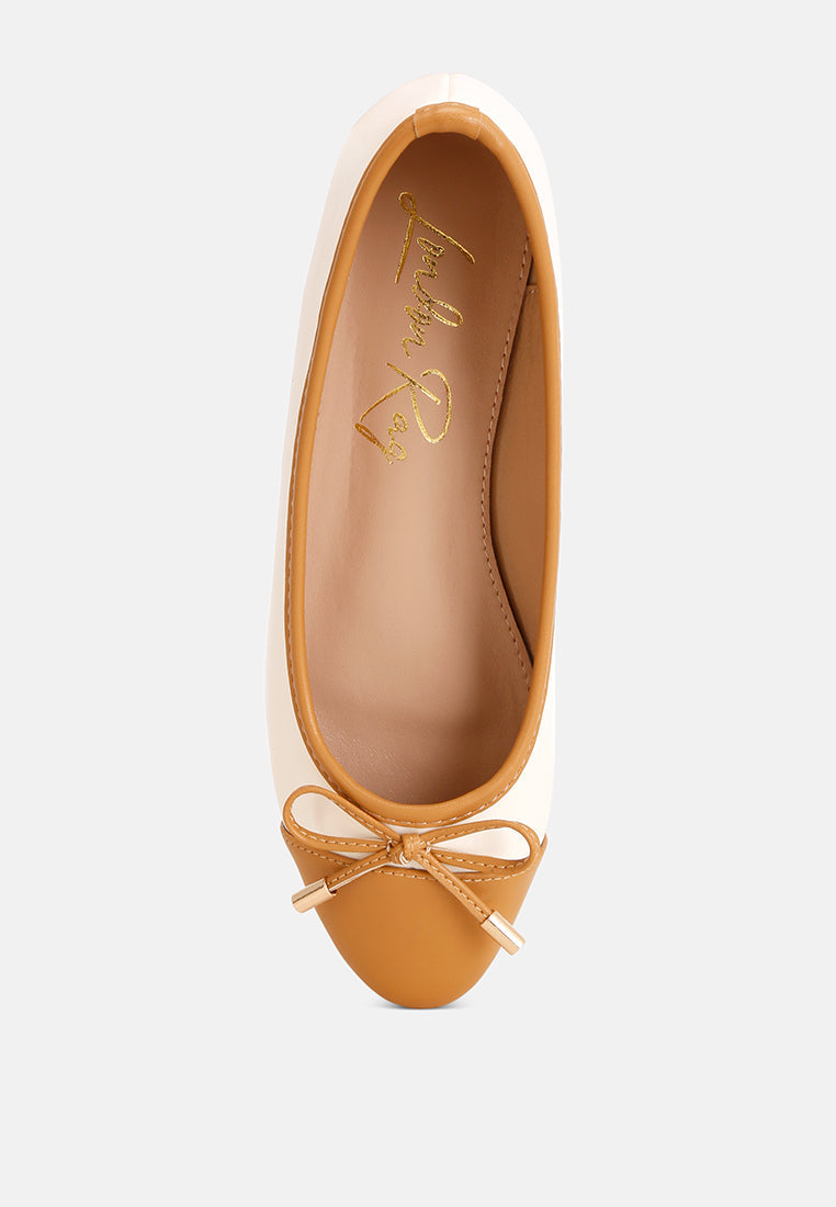 Two Tone Ballet Flats