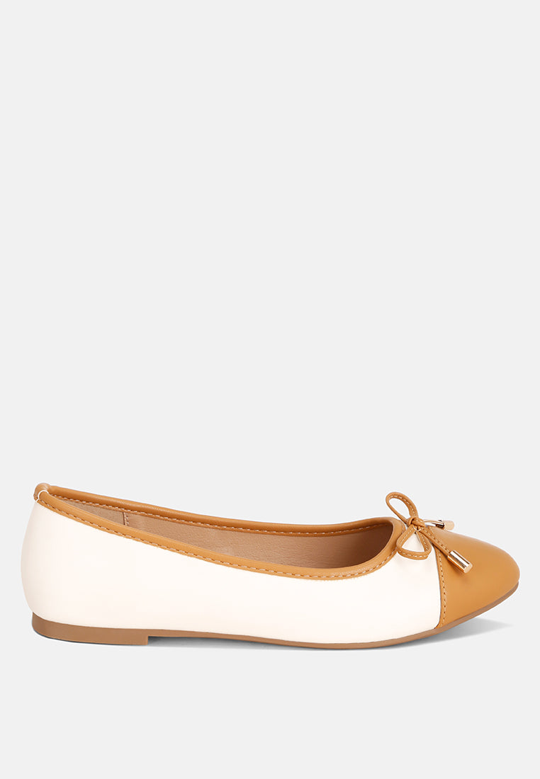 Two Tone Ballet Flats