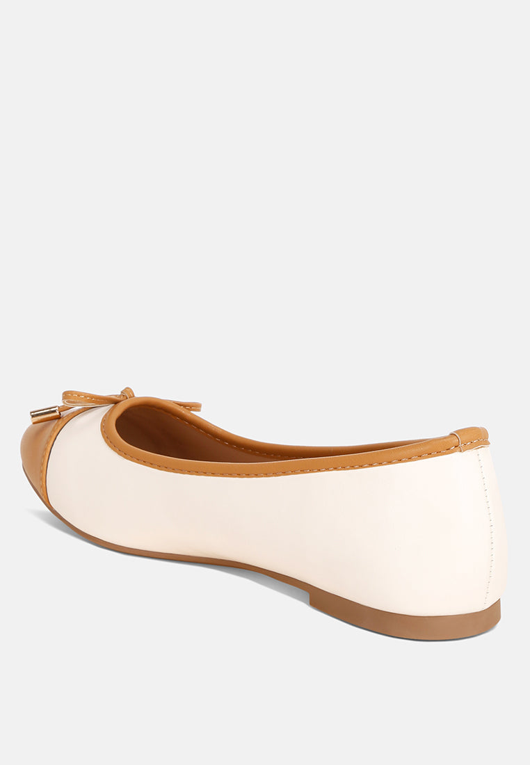 Two Tone Ballet Flats