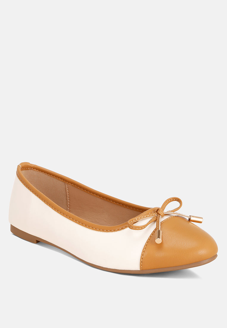 Two Tone Ballet Flats