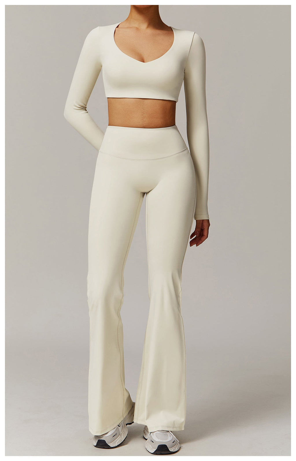 Bell bottom Hem Fitted Flared Yoga Pants