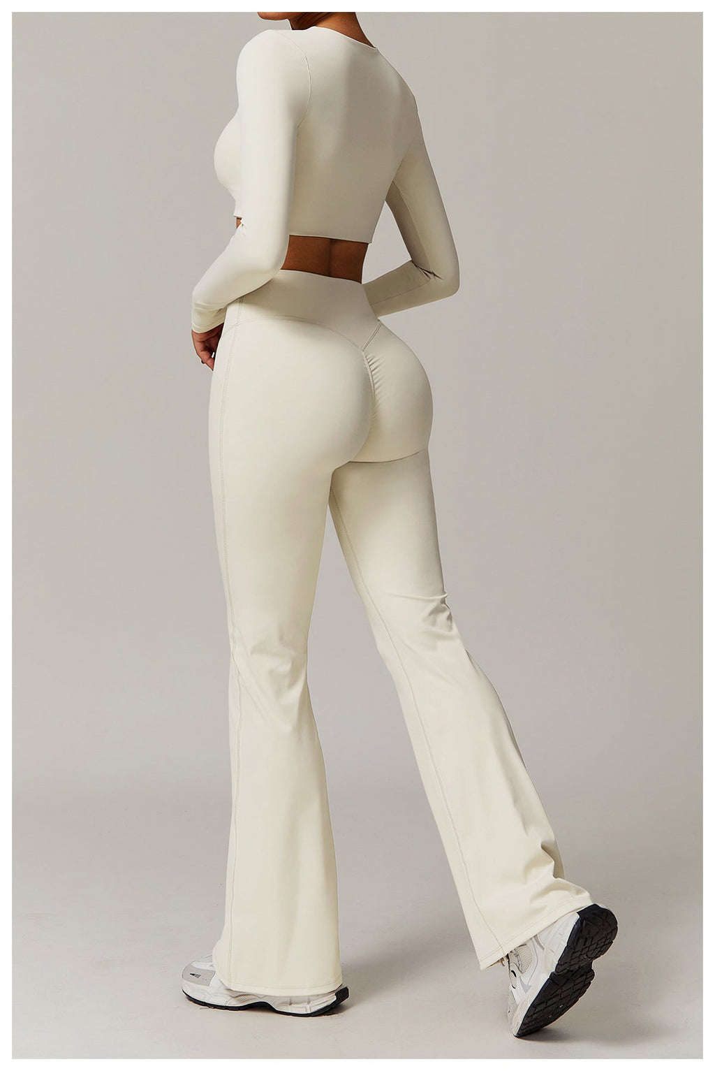 Bell bottom Hem Fitted Flared Yoga Pants