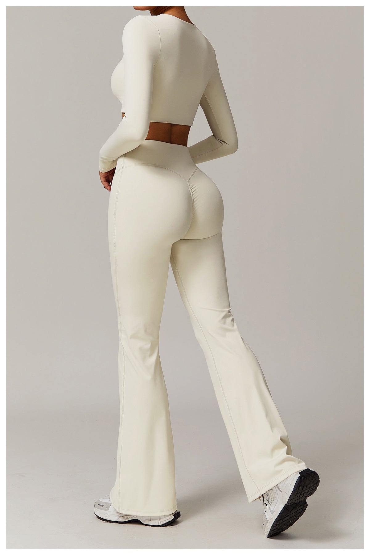 Bell bottom Hem Fitted Flared Yoga Pants