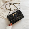 Summer texture handbag for women, fashionable and simple single shoulder bag, casual cross-body, woolen small square bag-5
