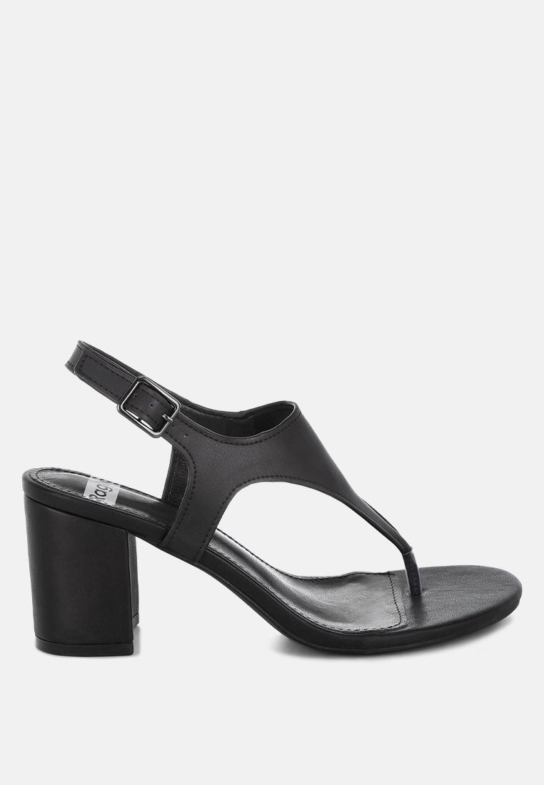 Genuine Leather Thong Toe Sandals