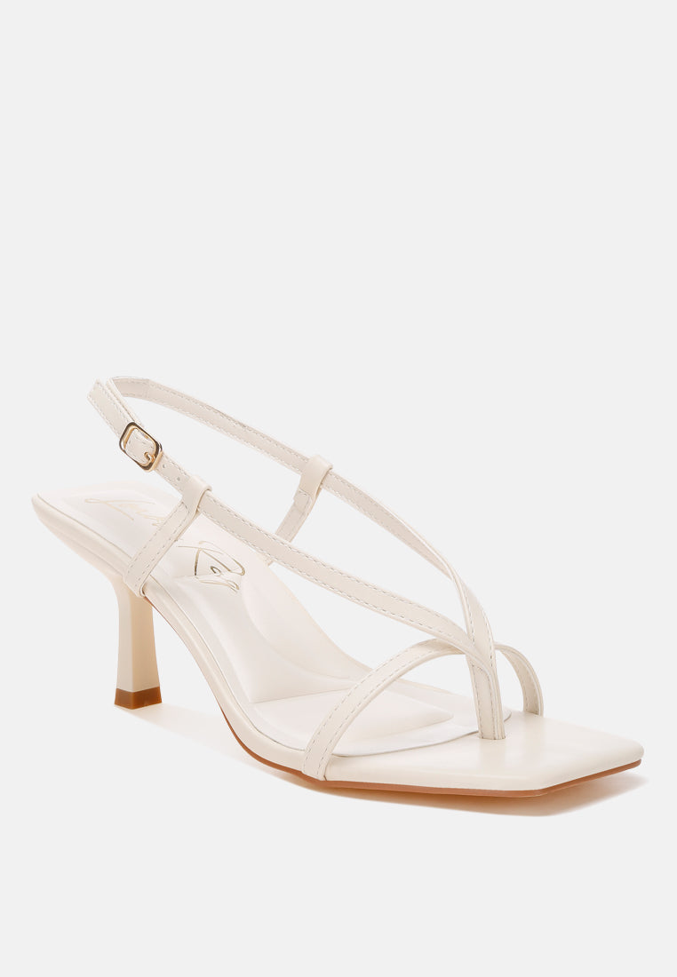 Slingback Stilletto Heel Thong Sandals