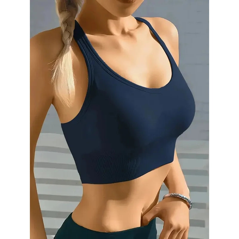 Seamless Comfy & Breathable Push Up  Sports Bra
