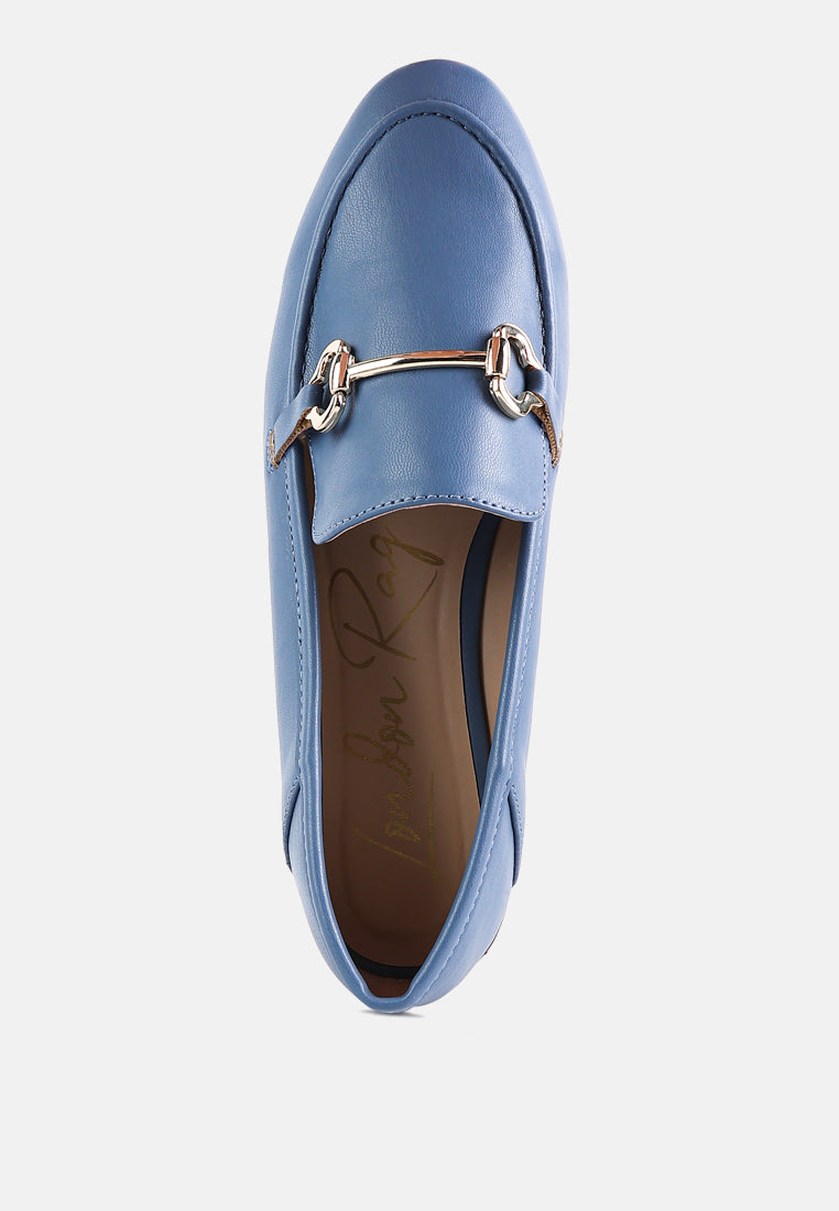 Semi Casual Taupe Loafers W/ Ornament