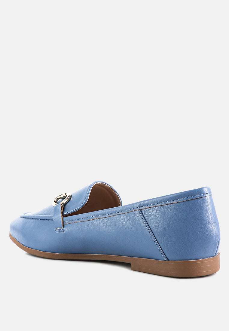 Semi Casual Taupe Loafers W/ Ornament