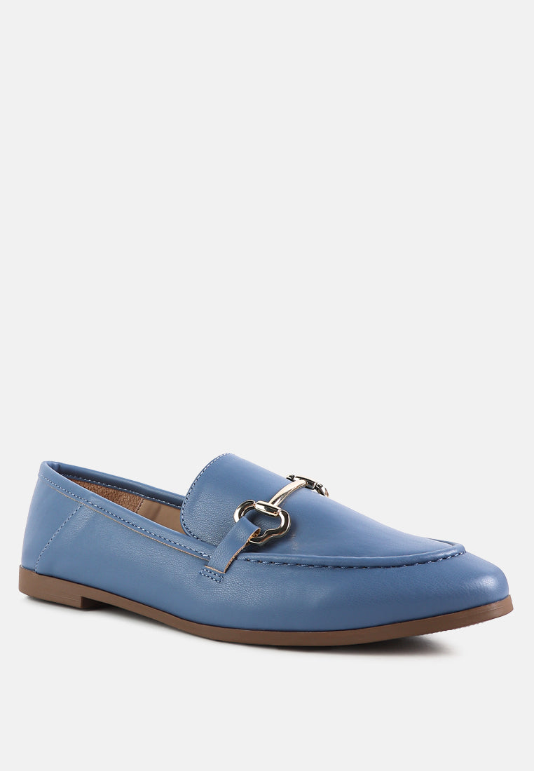 Semi Casual Taupe Loafers W/ Ornament