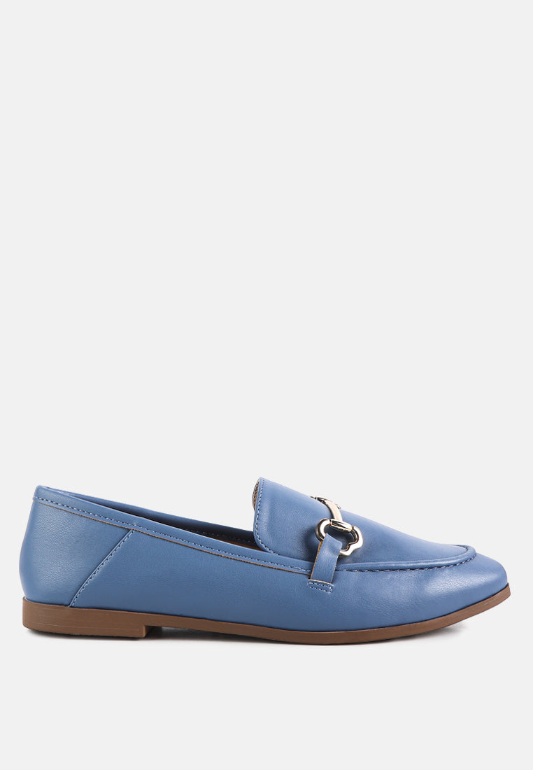 Semi Casual Taupe Loafers W/ Ornament