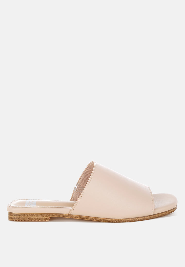 Everyday Square Toe Leather Slip-On Flats