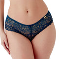 Dark Teal Lace Sheer Boyshort Panty