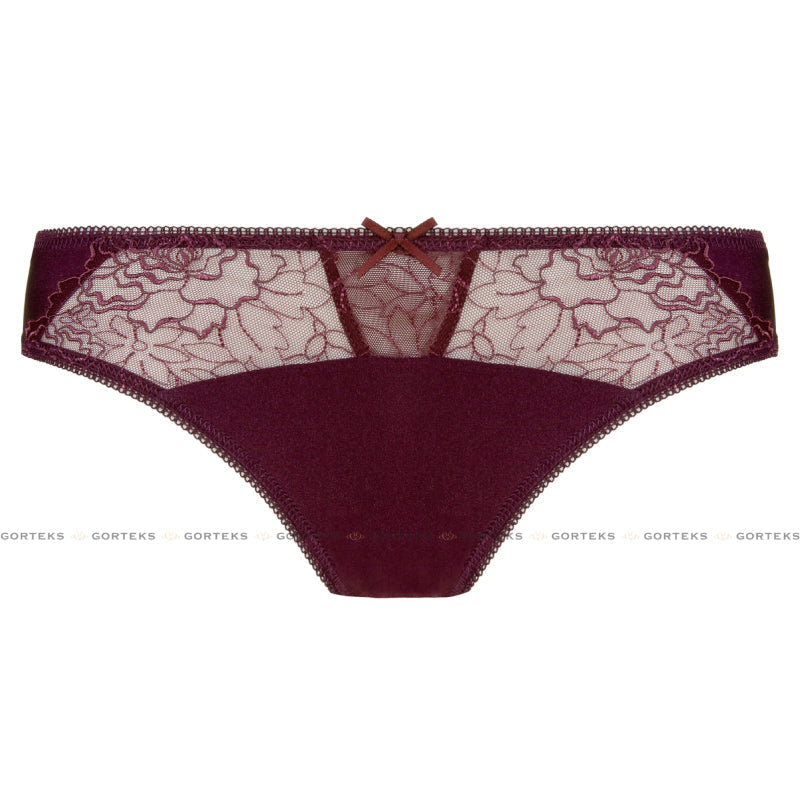 Aubergine Semi Sheer Thong Panty
