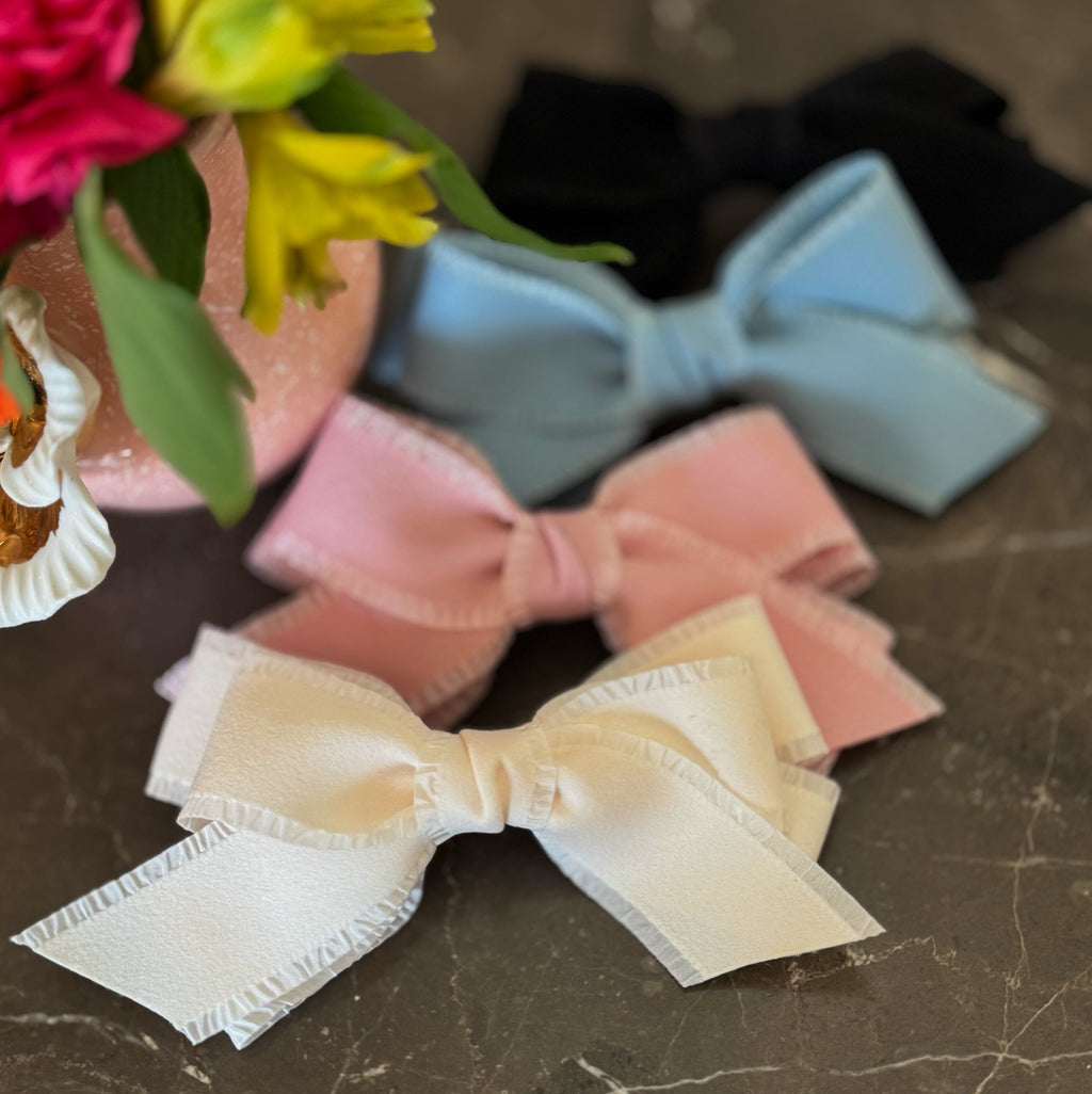 Triple Bowed Pretty Edges Hair Clip-1