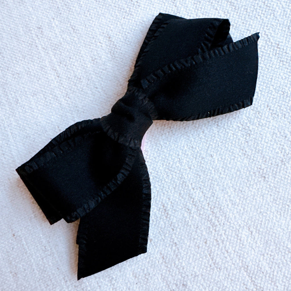 Triple Bowed Pretty Edges Hair Clip-5