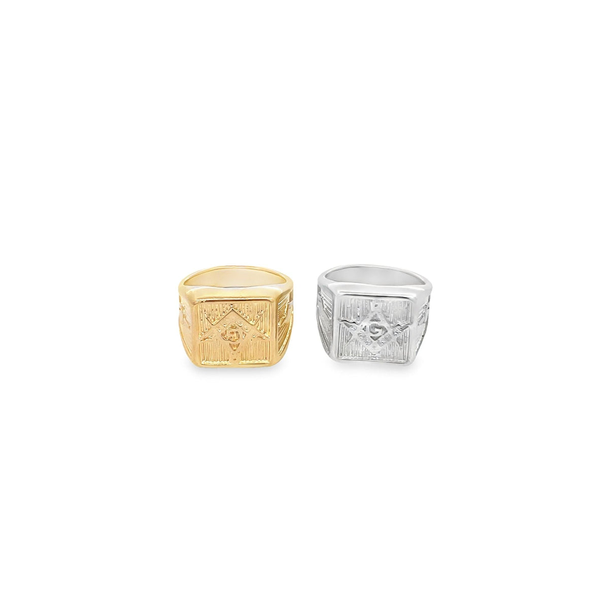 18K Gold-Filled Masonic Ring