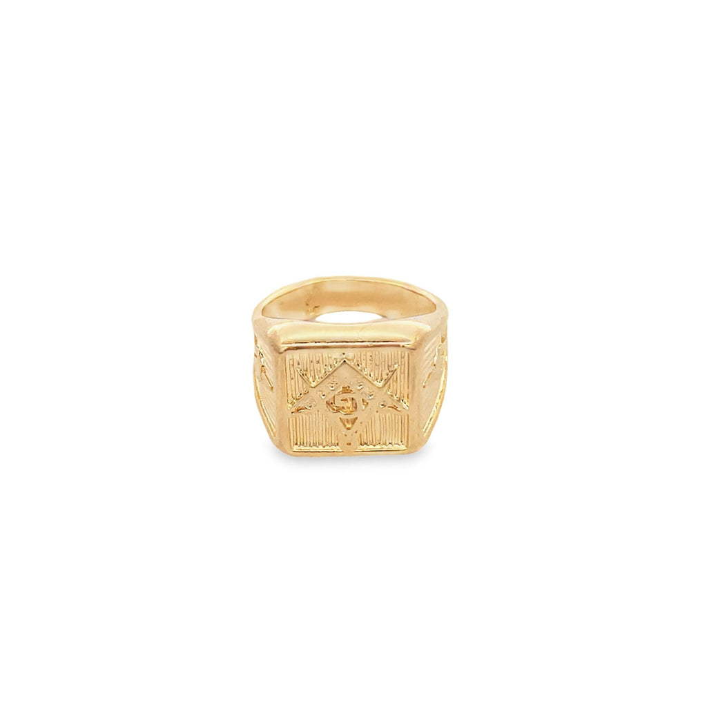 18K Gold-Filled Masonic Ring