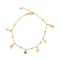 Woman Accessories, Lipstick, Dress, High Heels Charm Anklet (E3)-0