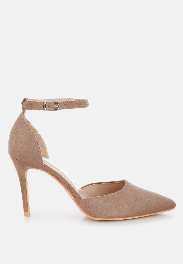 Microfiber Stiletto Sandals