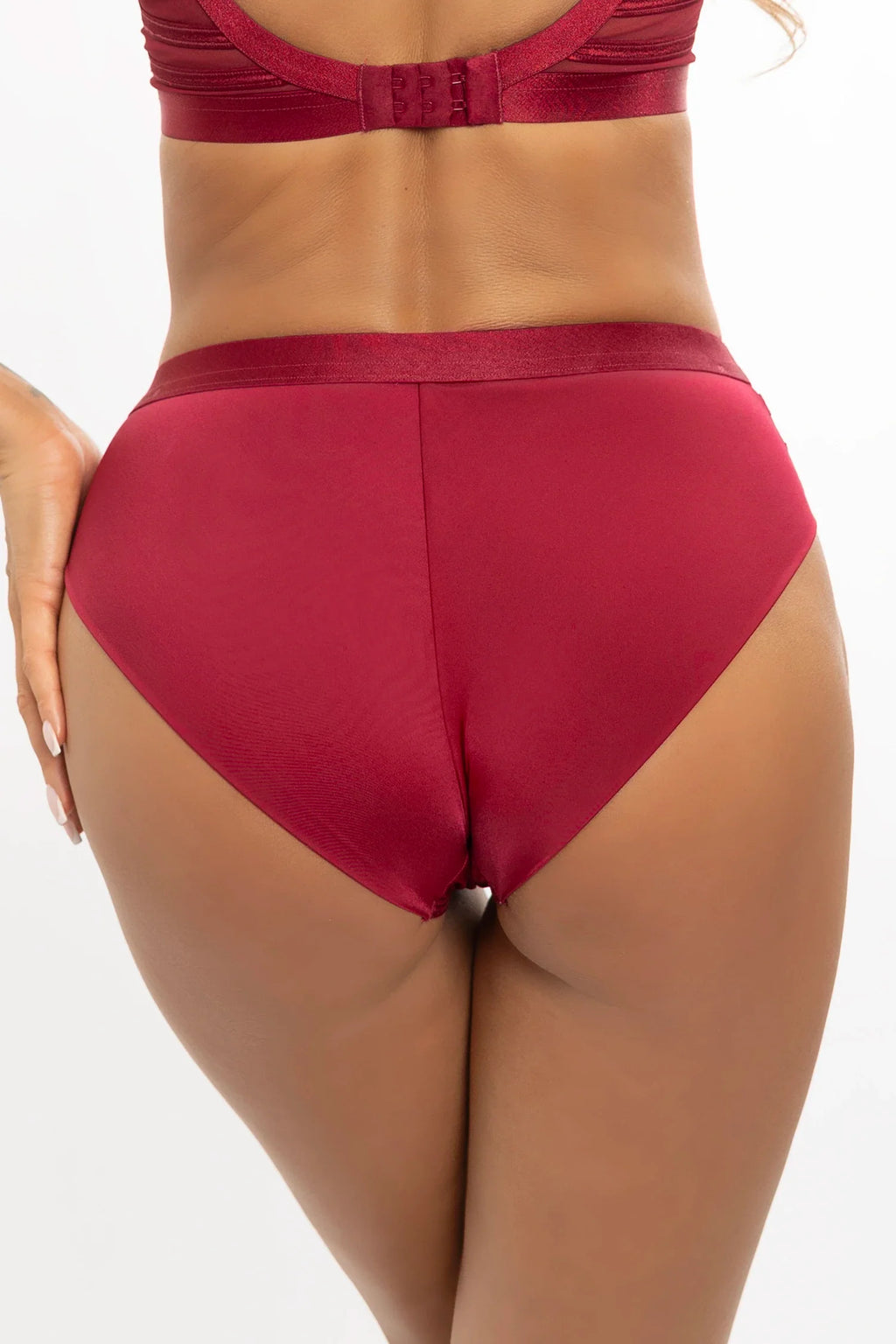 Soft Burgundy Brazilian Bikini String Panty