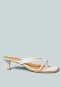 Kitten Square Toe Thong Sandals