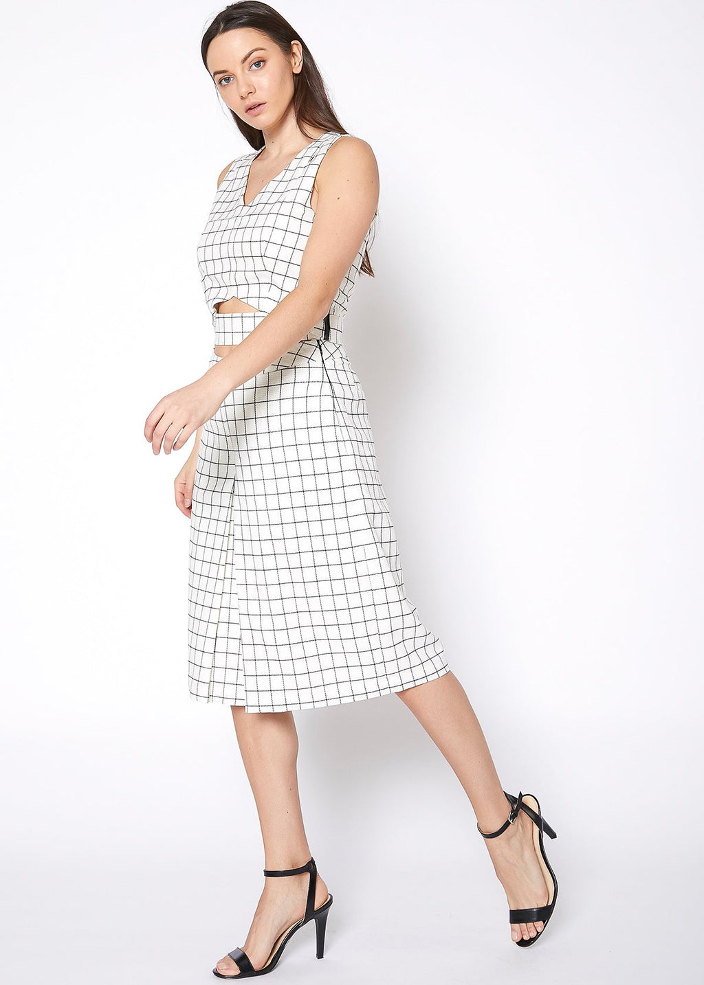 Comfy Wide Leg Pants In Square Jacquard