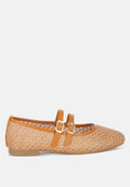 Pin Buckle Strapped Ballerinas