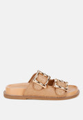 Chunky Buckle Slip-On Flats