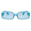 Clear Blue Y2K Rectangle Sunglasses