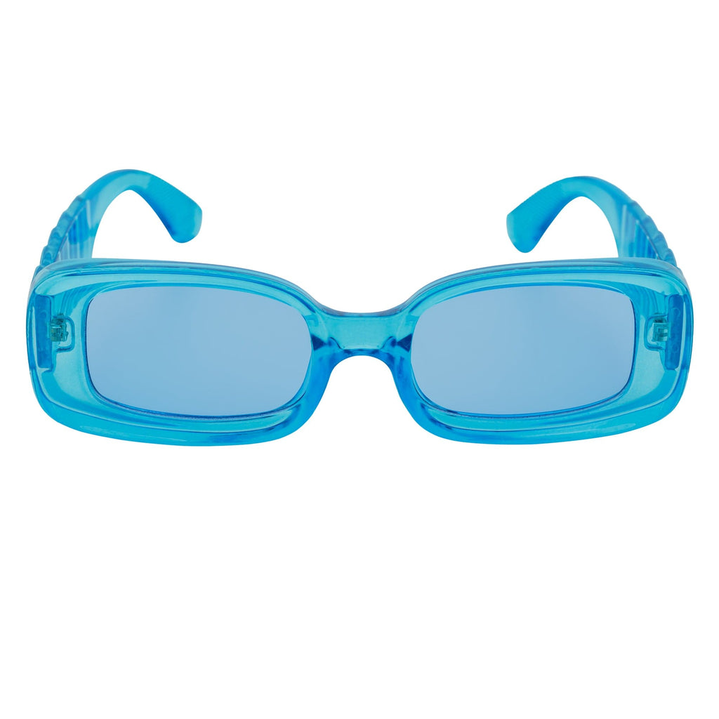 Clear Blue Y2K Rectangle Sunglasses