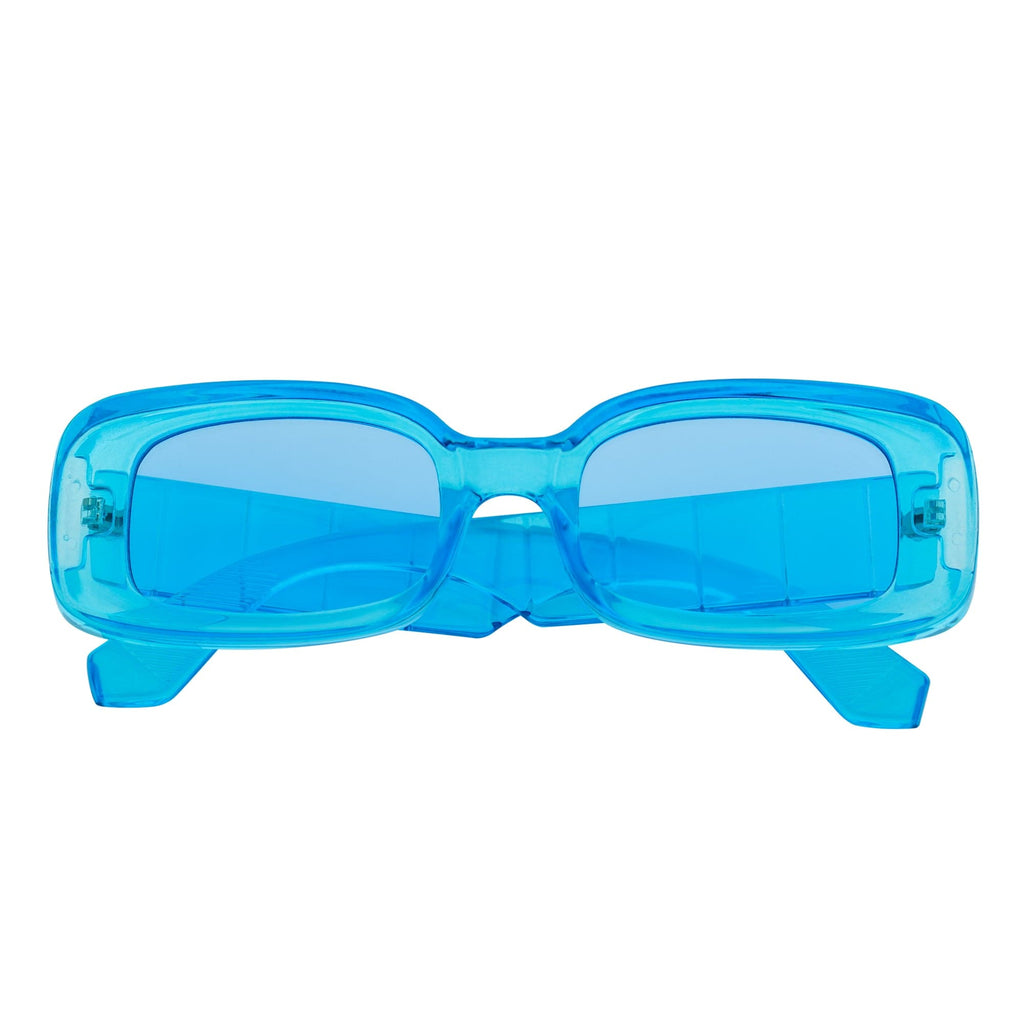 Clear Blue Y2K Rectangle Sunglasses