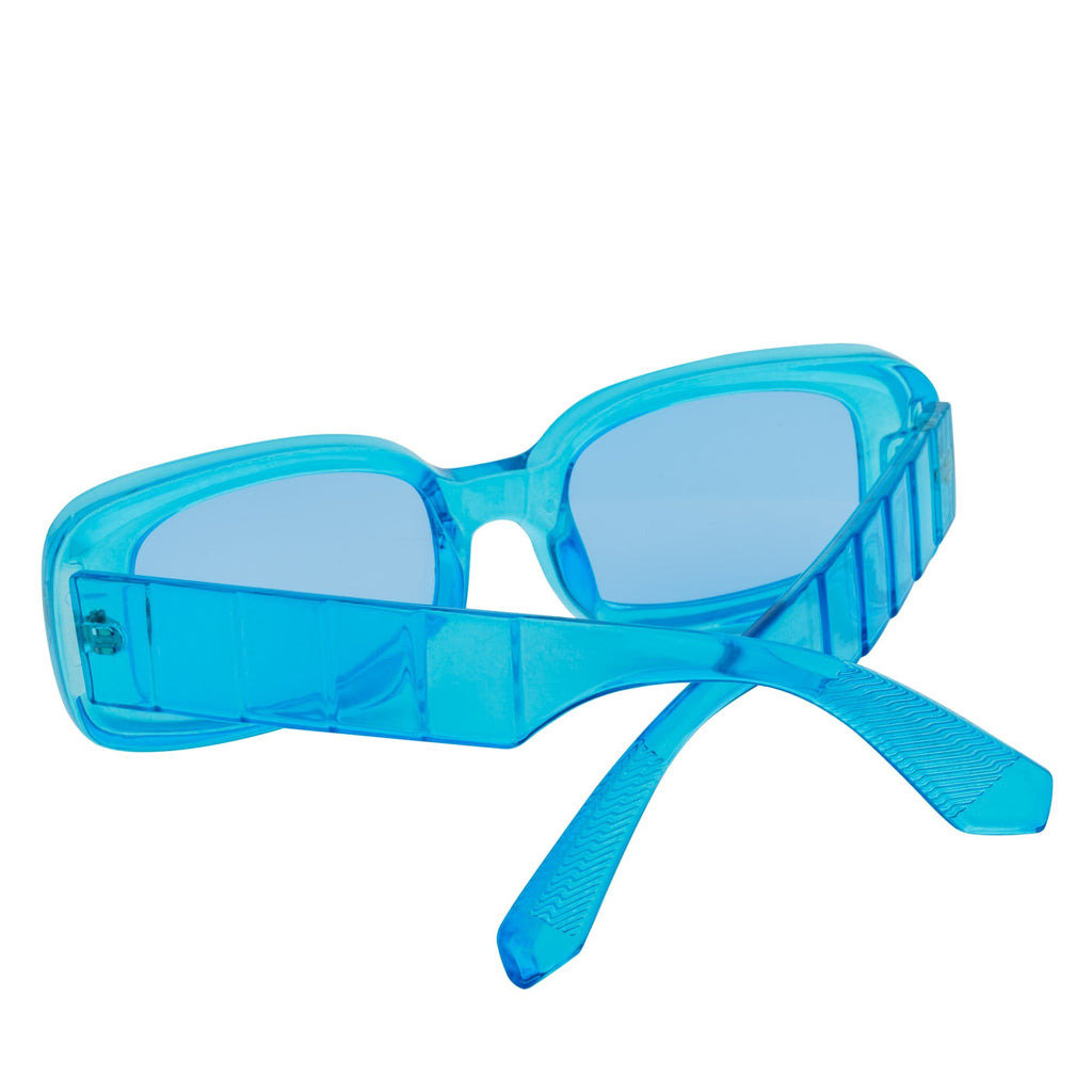 Clear Blue Y2K Rectangle Sunglasses