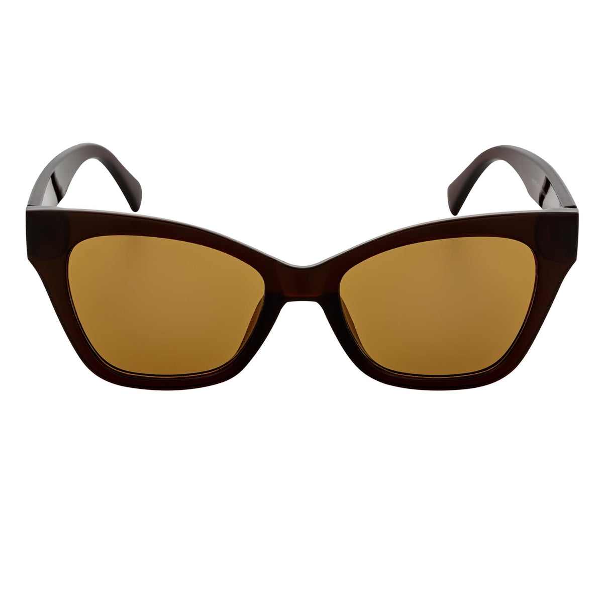 Brown Oversized Cat Eye Sunglasses