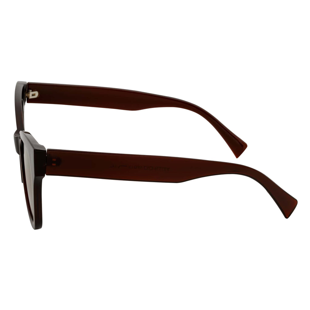 Brown Oversized Cat Eye Sunglasses